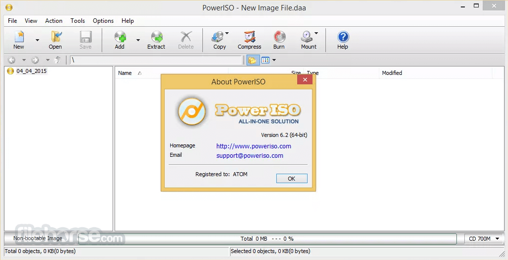 poweriso download windows 10