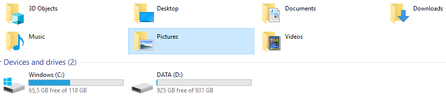 Picture Folder Windows 10